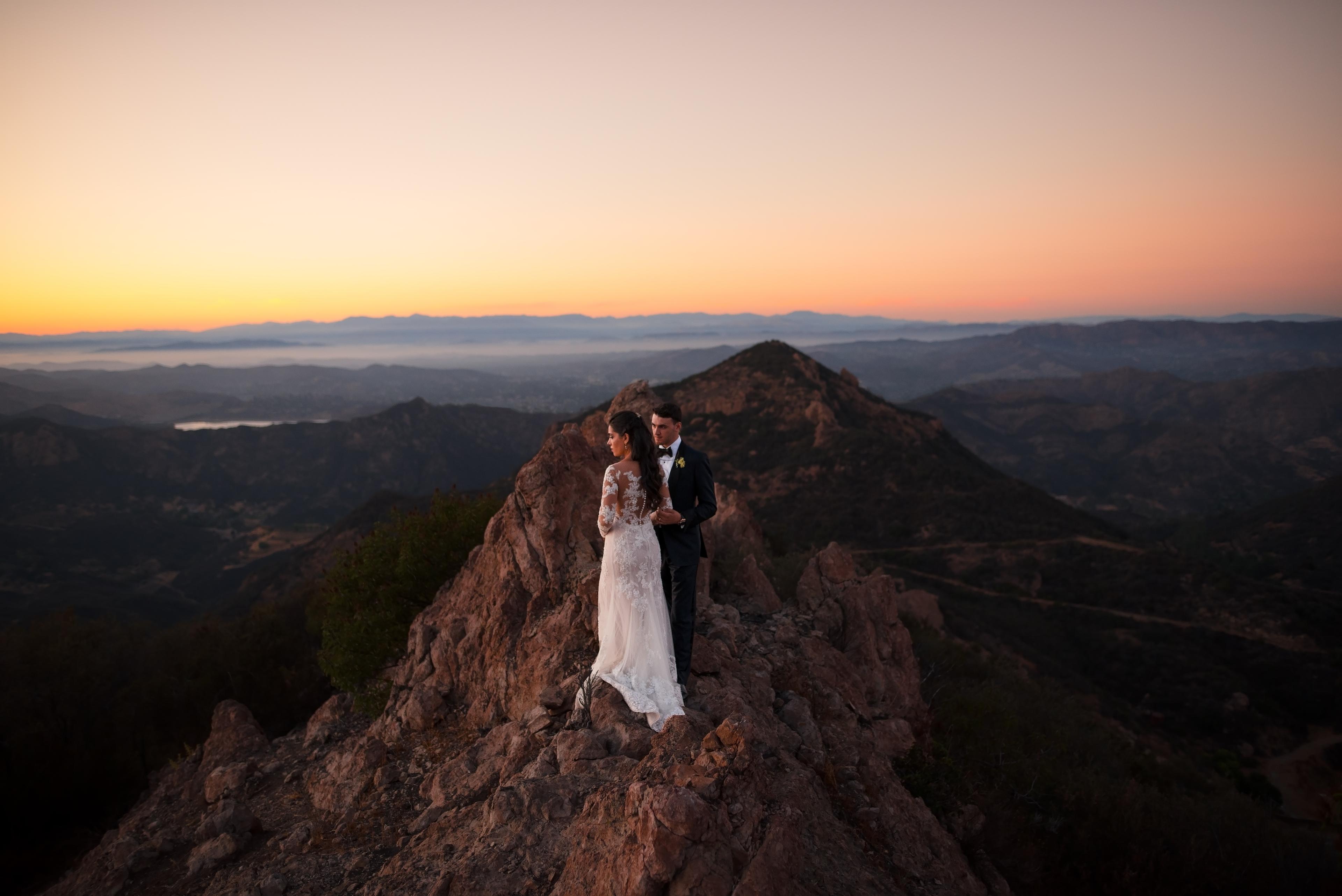 A Mountain Villa Wedding in Malibu: The Love Story of Bruna and Danny